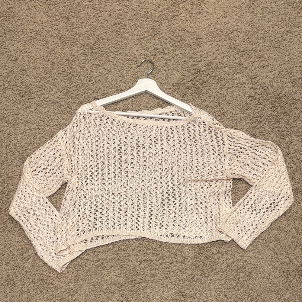 Women's Cream Knit Sweater
